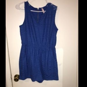 Royal blue romper